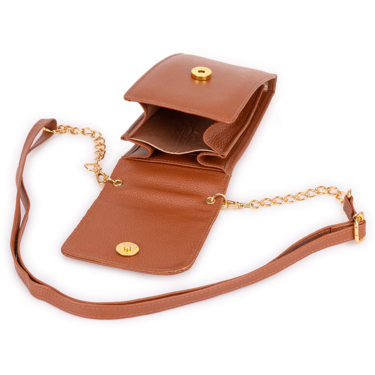 Bolsa Feminina Porta Celular Couro Terracota Karen