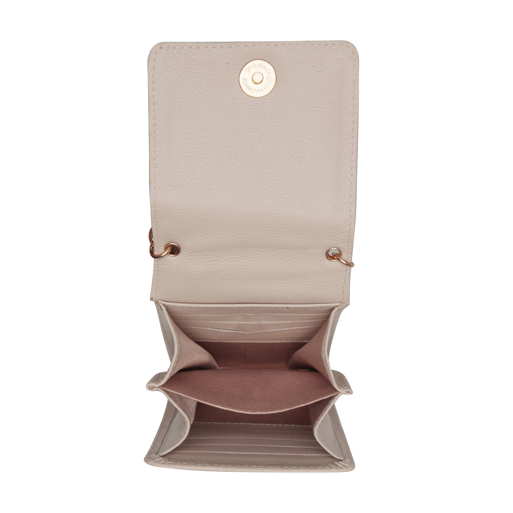 Bolsa Feminina Porta Celular Couro Off White Karen