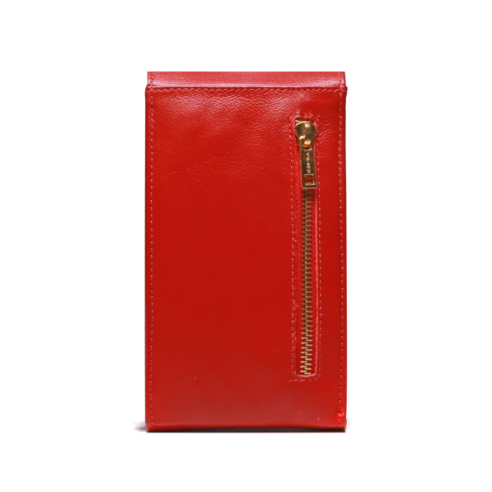 Bolsa Feminina Porta Celular Couro Vermelho Karen