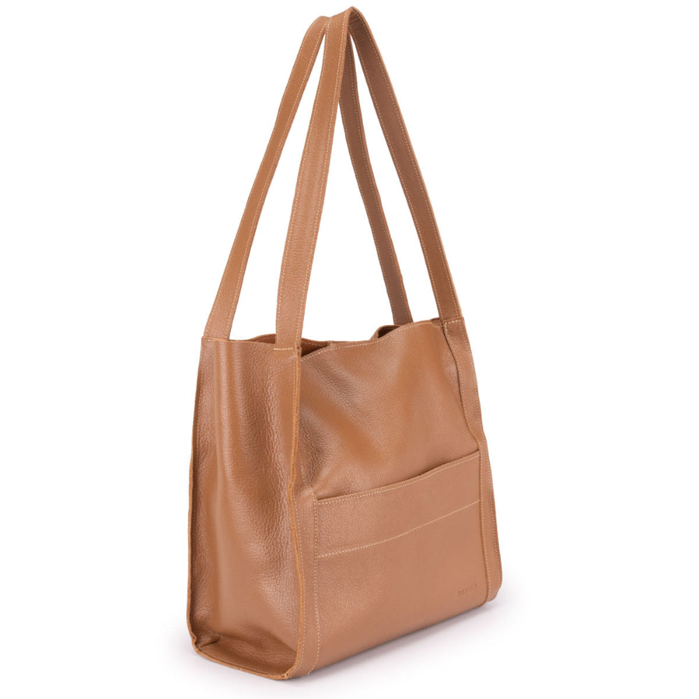 Bolsa Feminina Istambul Saco Couro Caramelo