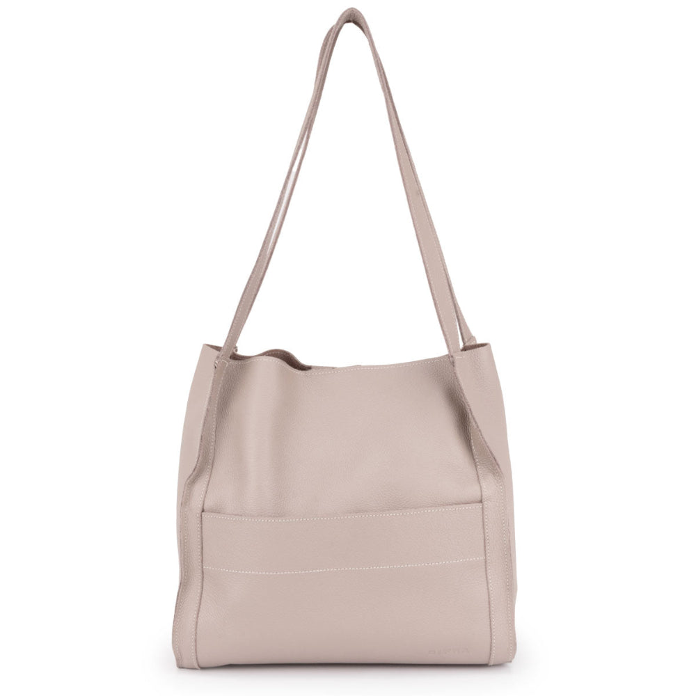 Bolsa Feminina Istambul Saco Couro Cinza