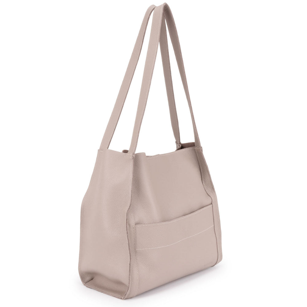 Bolsa Feminina Istambul Saco Couro Cinza