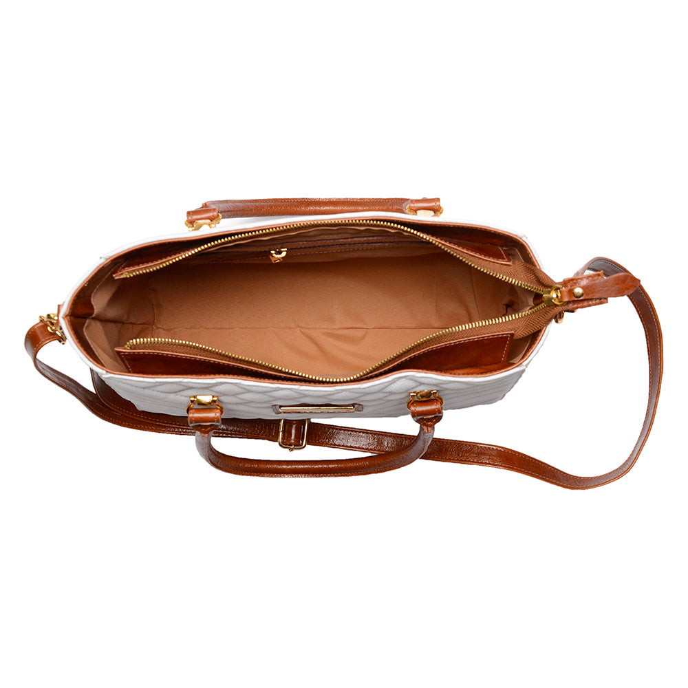 Bolsa Feminina Tiracolo Couro Branca Emma