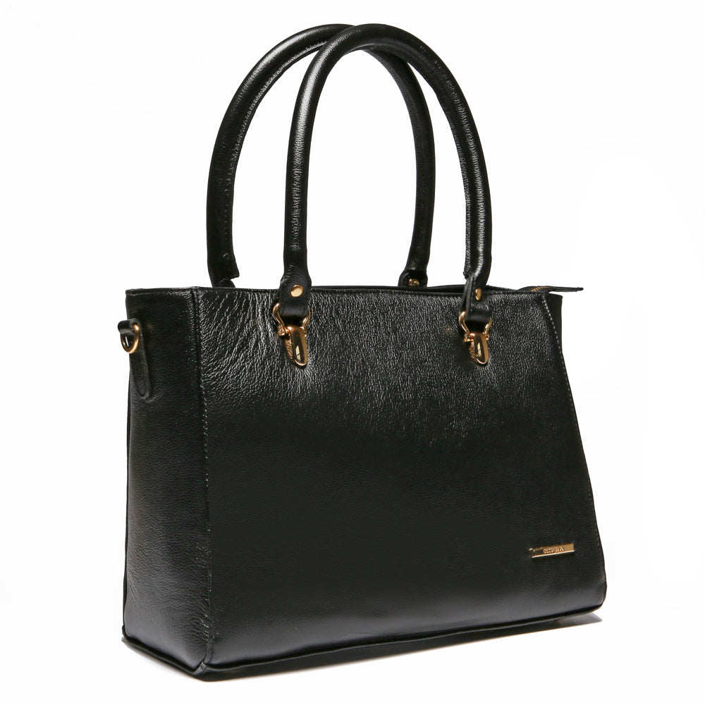 Bolsa Feminina Tiracolo Couro Preta Emma