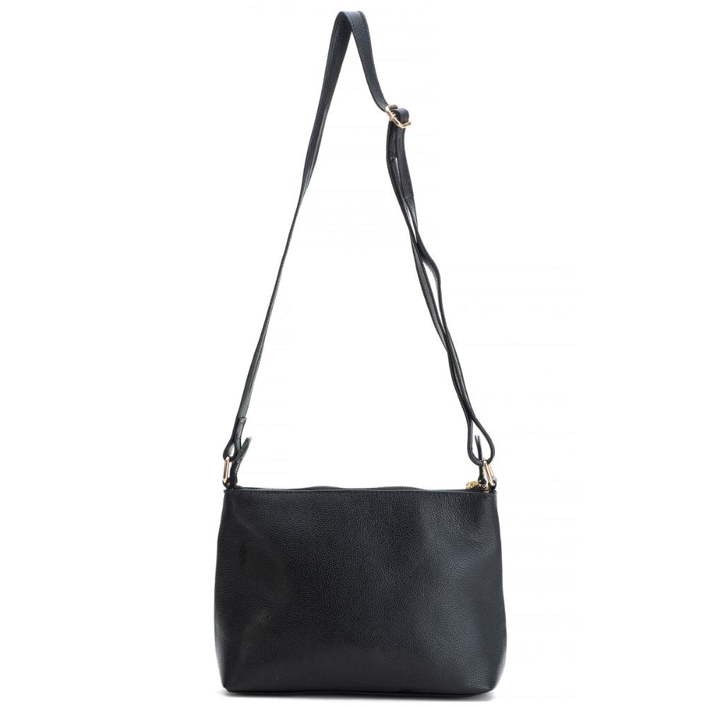 Bolsa Feminina Transversal Couro Amêndoa Bella