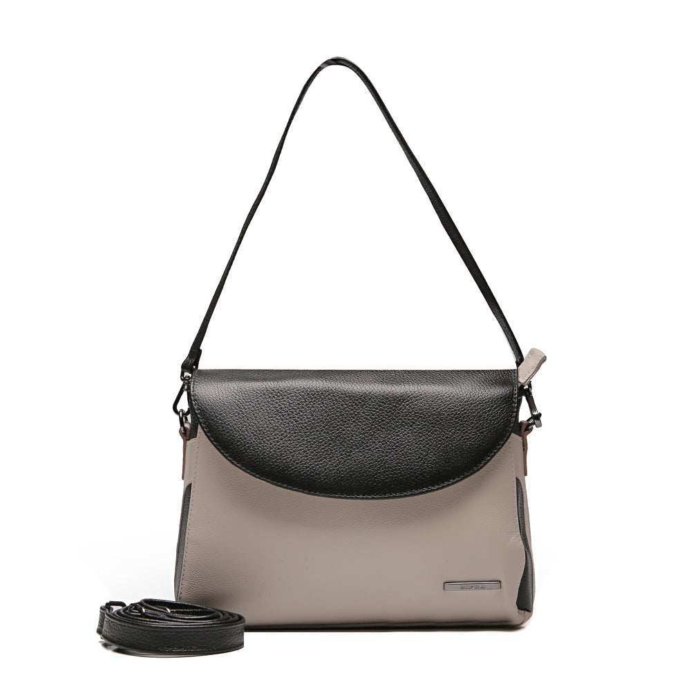 Bolsa Feminina Transversal Couro Off White Cecília