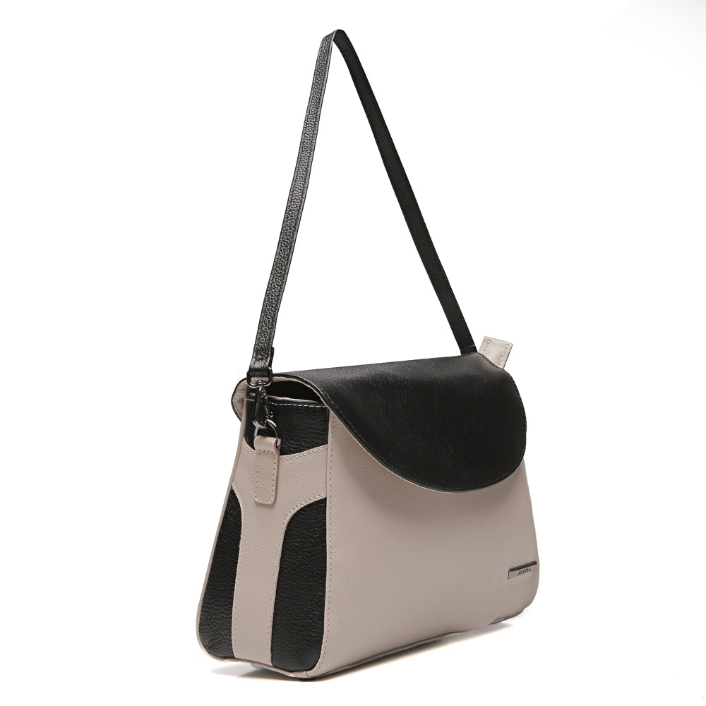 Bolsa Feminina Transversal Couro Off White Cecília