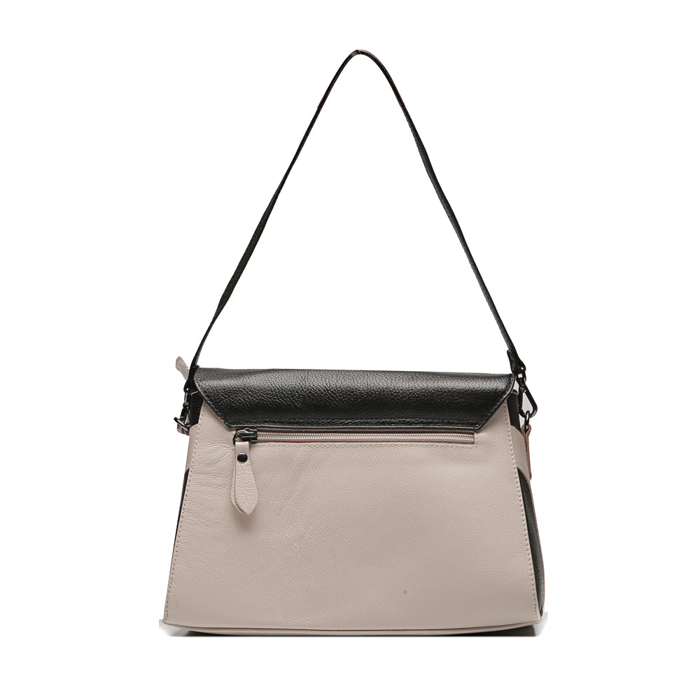 Bolsa Feminina Transversal Couro Off White Cecília