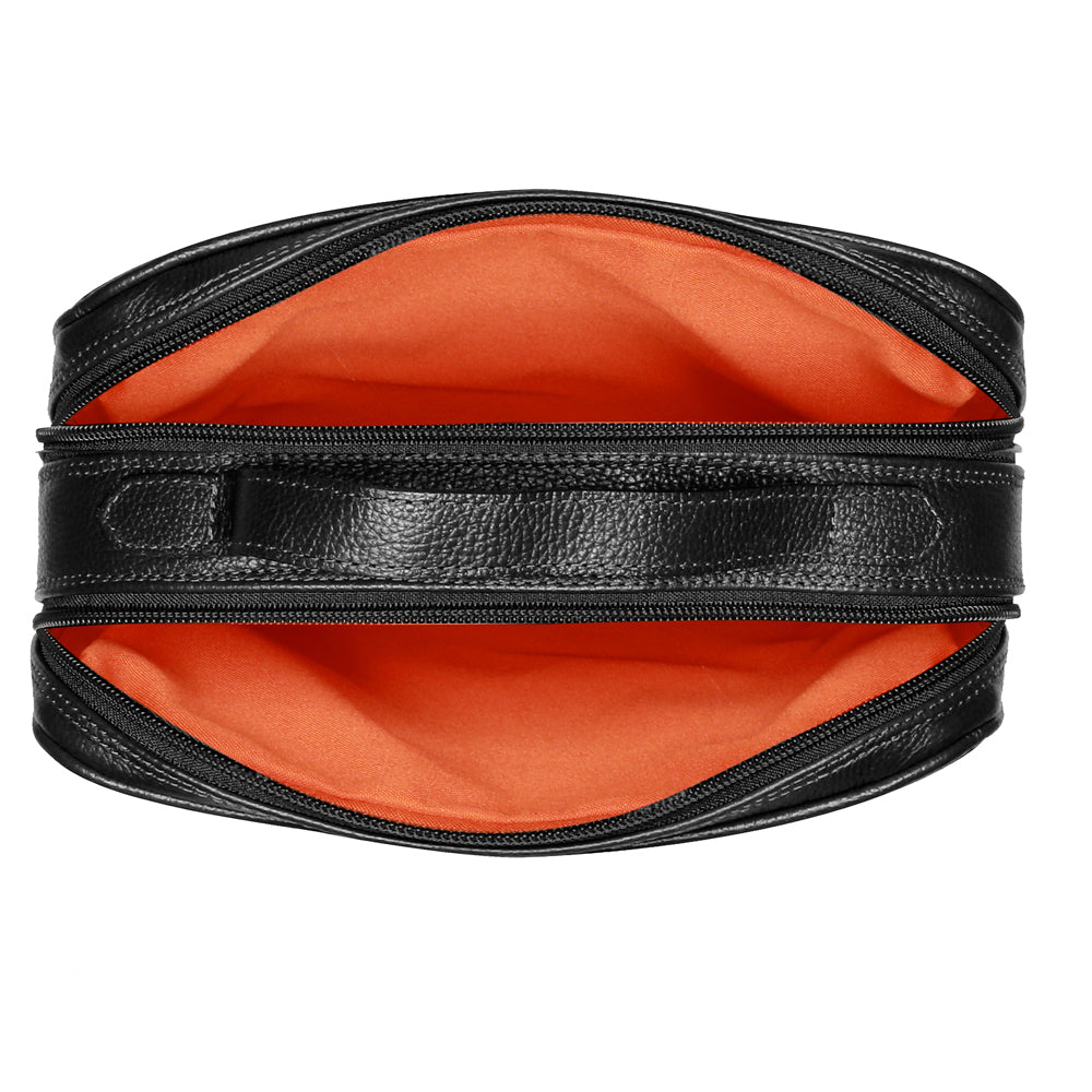 Bolsa Feminina Transversal Matelasse Mão Couro Preta Luna