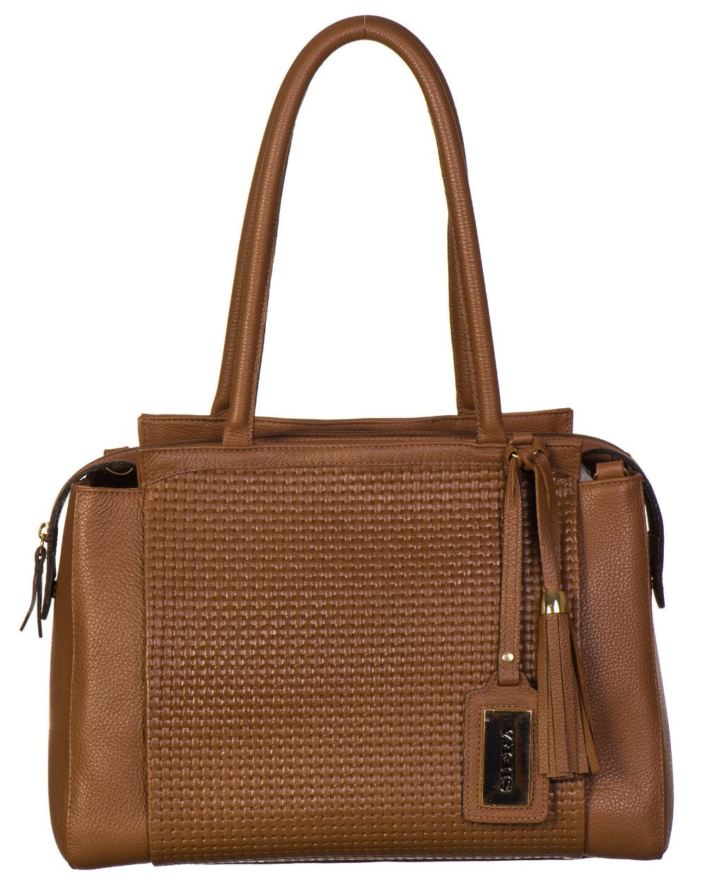 Bolsa Feminina de Ombro Couro Marrom Ruth