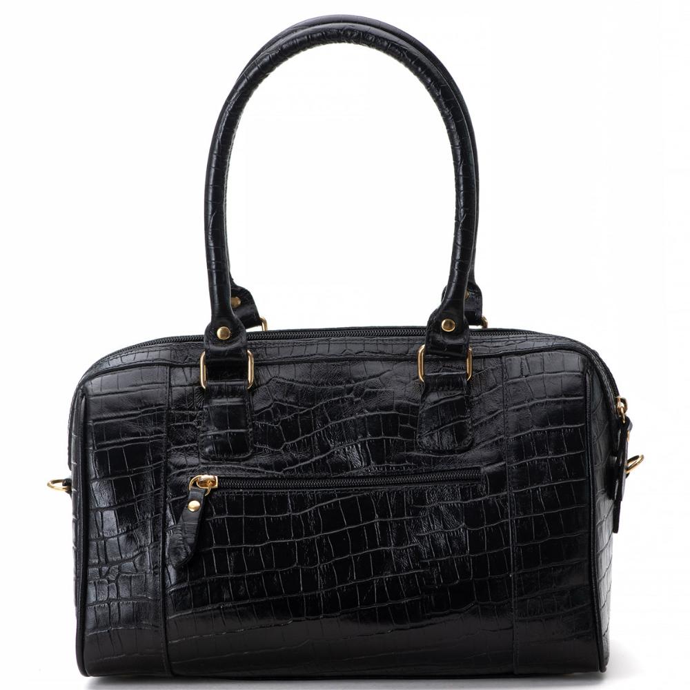 Bolsa Kátia de ombro no couro Preto