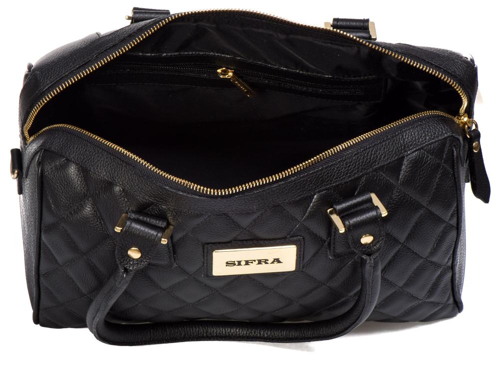 Bolsa Feminina de Ombro Couro Preto Katia