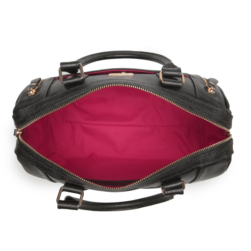 Bolsa Kátia de ombro no couro Preto