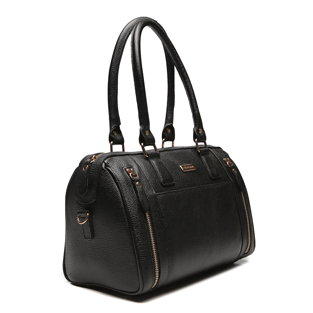 Bolsa Kátia de ombro no couro Preto