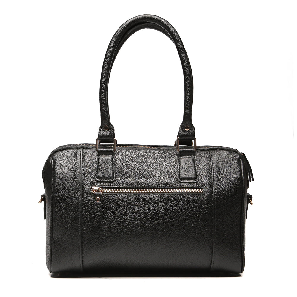 Bolsa Kátia de ombro no couro Preto