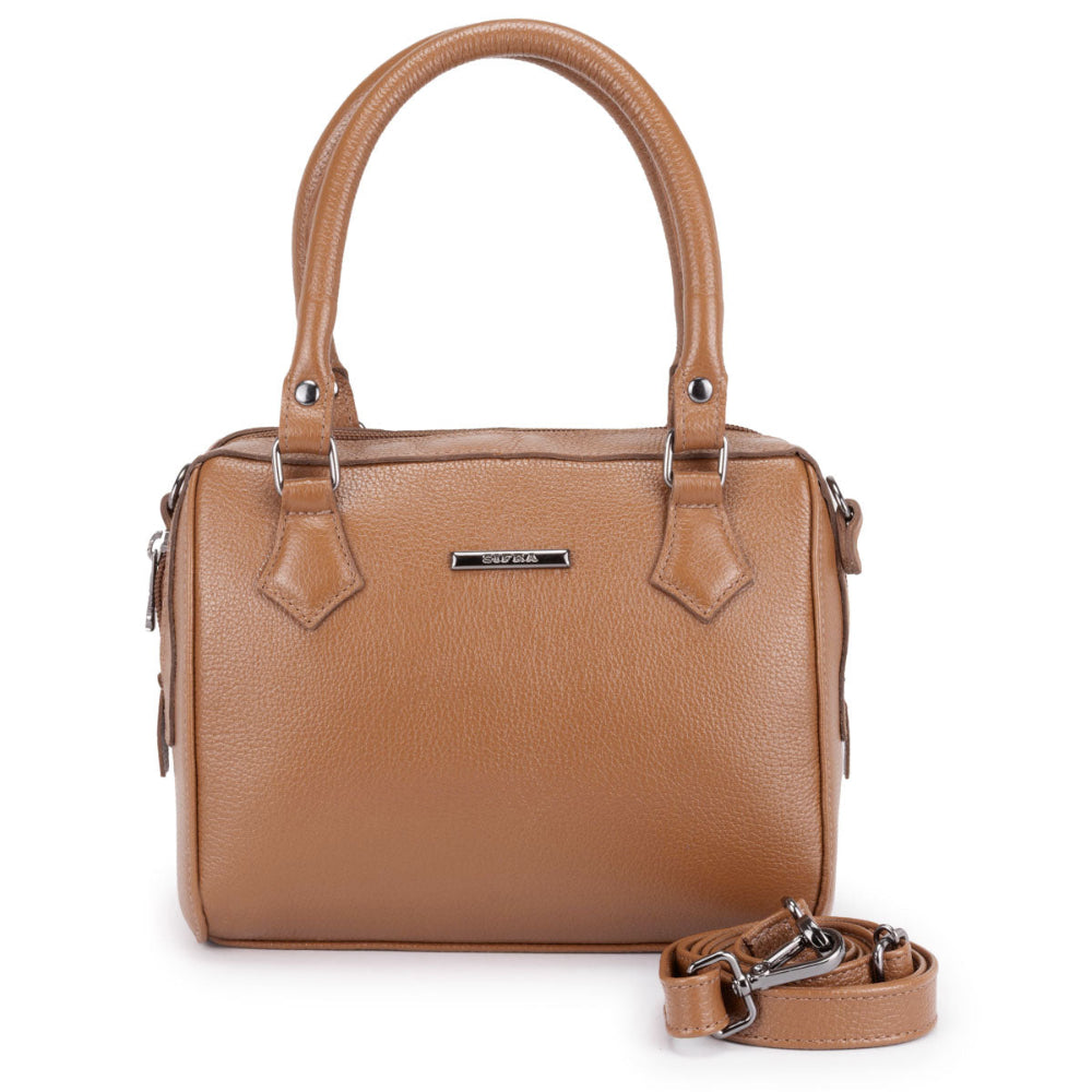 Bolsa Mão Pequena Couro Caramelo Ônix  Milão