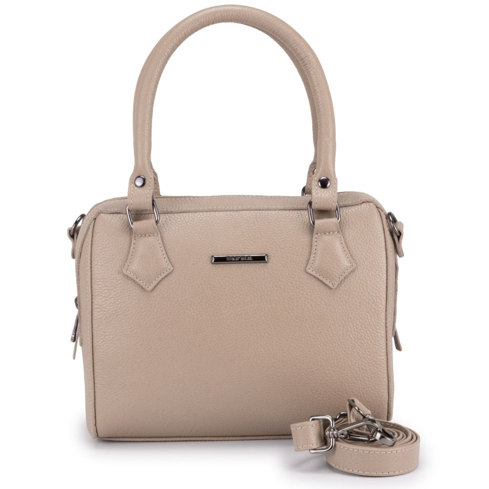 Bolsa Mão Pequena Couro Nude Milão