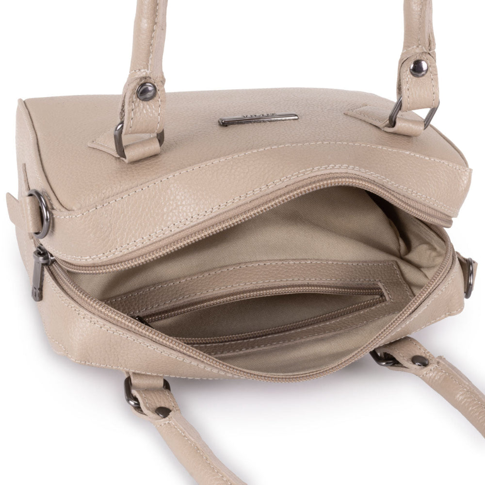 Bolsa Mão Pequena Couro Nude Milão