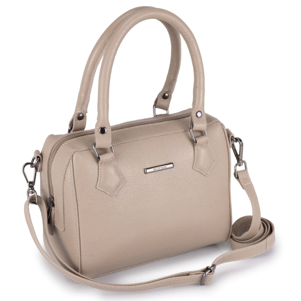 Bolsa Mão Pequena Couro Nude Milão