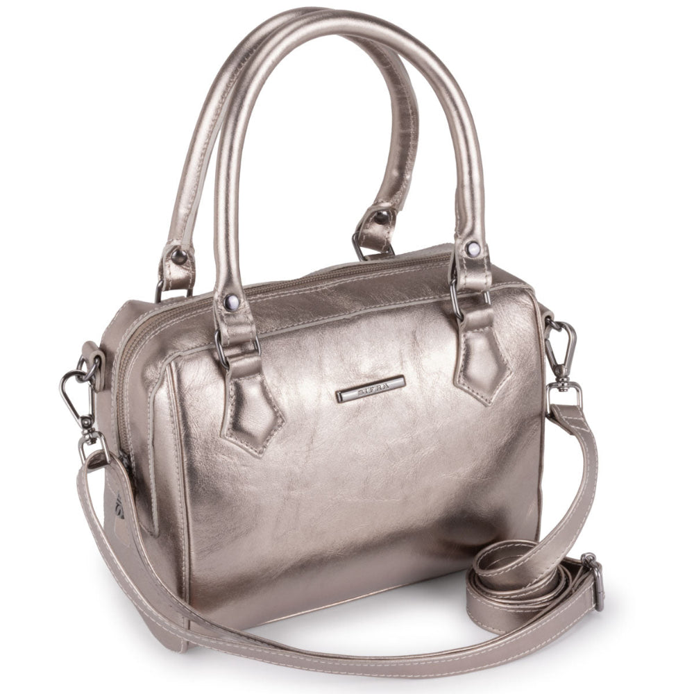Bolsa Mão Pequena Couro Ouro Velho Milão