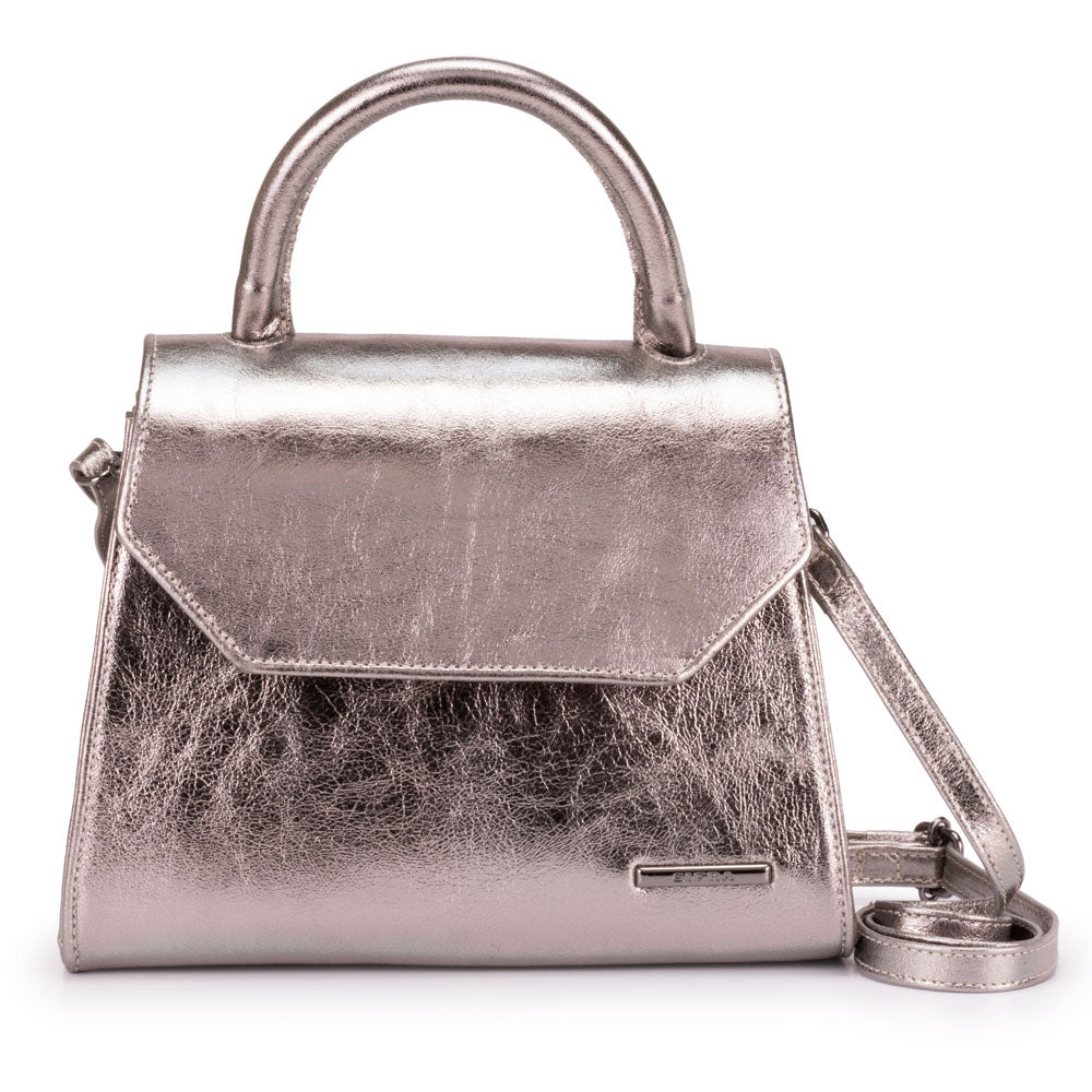 Bolsa Mão Transversal Couro Inox Paris