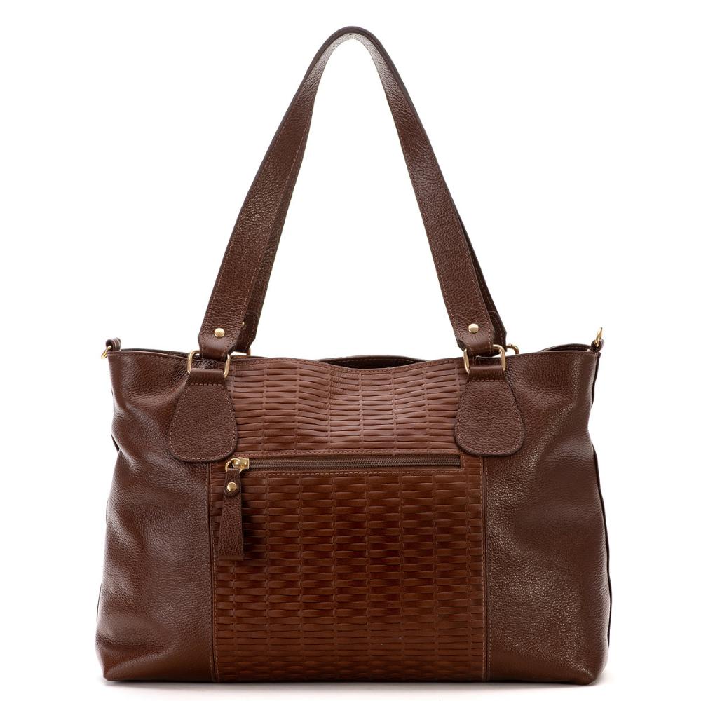 Bolsa Saco Grande Couro Marrom Elizabeth