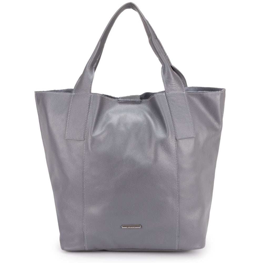 Bolsa Sacola Feminina Couro Grafite Lola