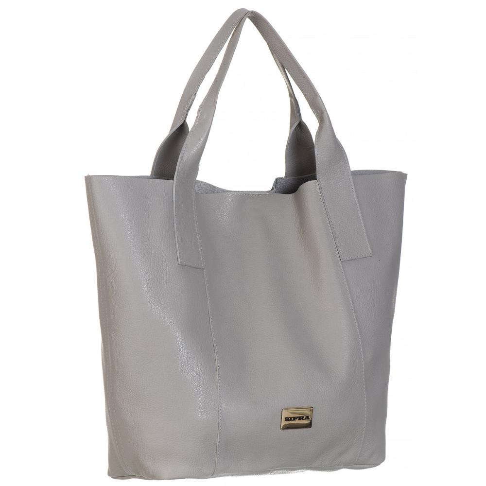 Bolsa Sacola Feminina Couro Off White Lola