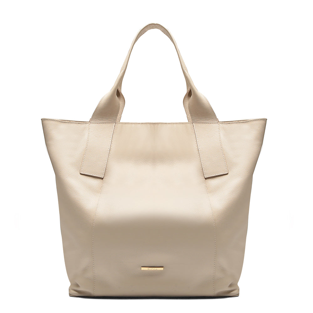 Bolsa Sacola Feminina Couro Off White Lola Forrada