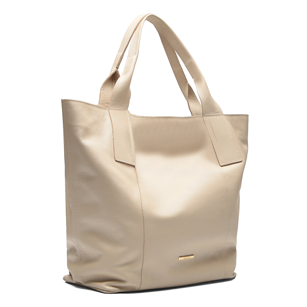 Bolsa Sacola Feminina Couro Off White Lola Forrada