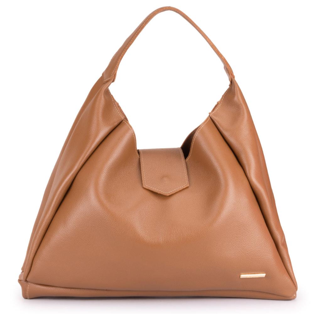 Bolsa Sacola Média Couro Caramelo Bárbara