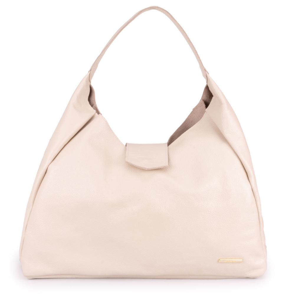 Bolsa Sacola Média Couro Off White Bárbara