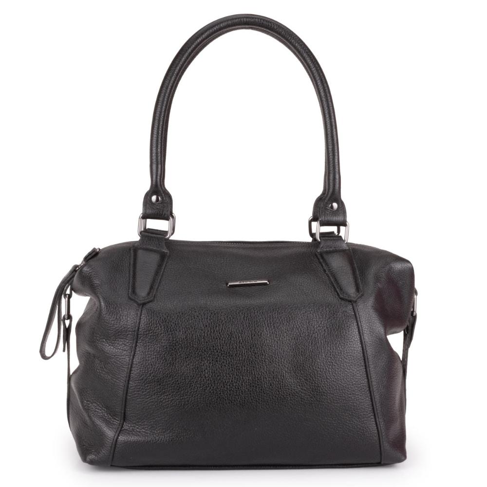 Bolsa Sacola Média Couro Preta Tiffany Classic