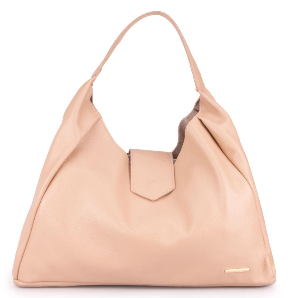 Bolsa Sacola Média Couro Rosé Bárbara