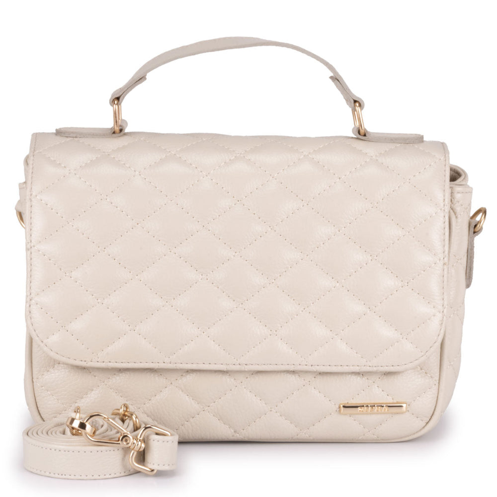 Bolsa Tiracolo Média Couro Off White Juliana