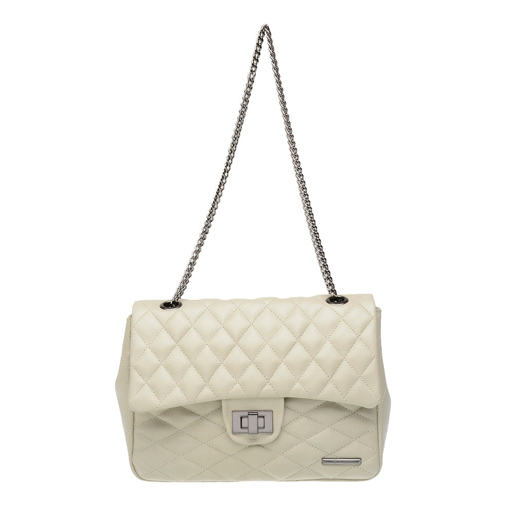 Bolsa Tiracolo Pequena Couro Off White Beca