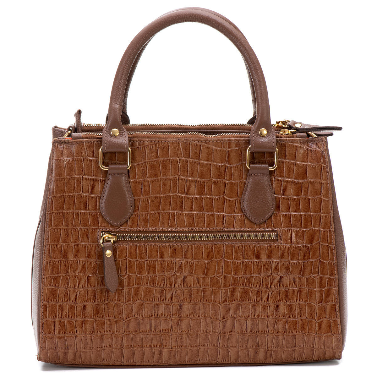 Bolsa Transversal Tote Couro Marrom Média Marisa