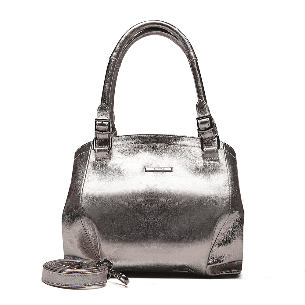 Bolsa Iva de mão couro Ônix