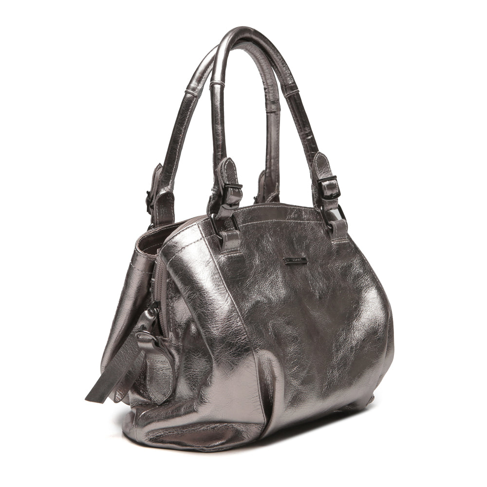 Bolsa Iva de mão couro Ônix