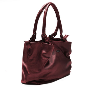 Bolsa de Ombro Couro Bordo Catarine