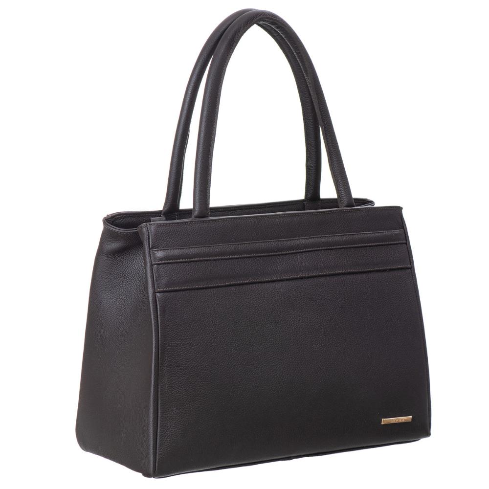Bolsa de Ombro Estruturada Couro Café Celina