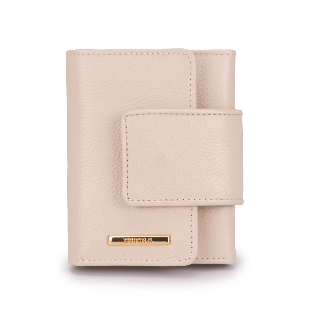 Carteira Feminina Pequena Couro Off White Elizabeth