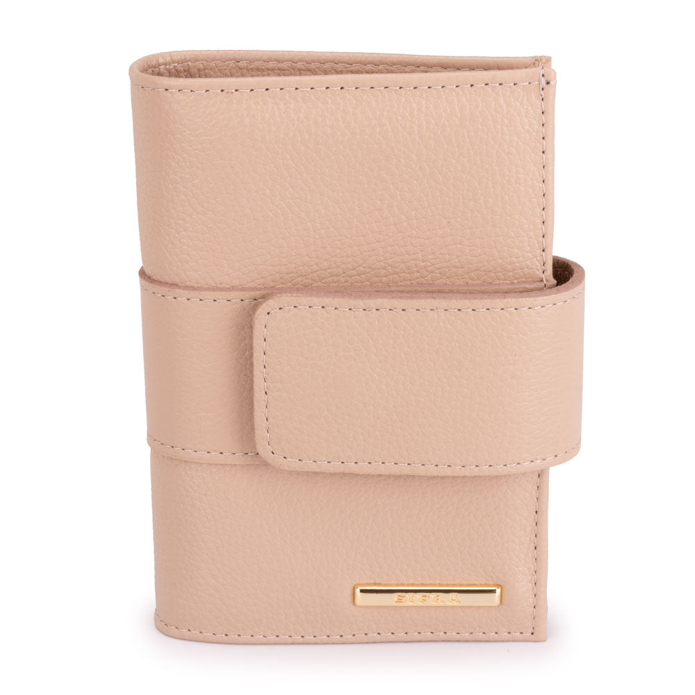 Carteira Feminina Pequena Couro Rose Liz