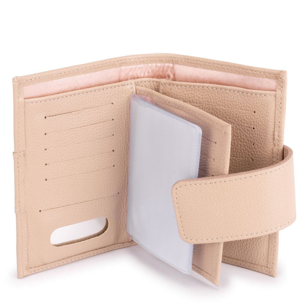 Carteira Feminina Pequena Couro Rose Liz