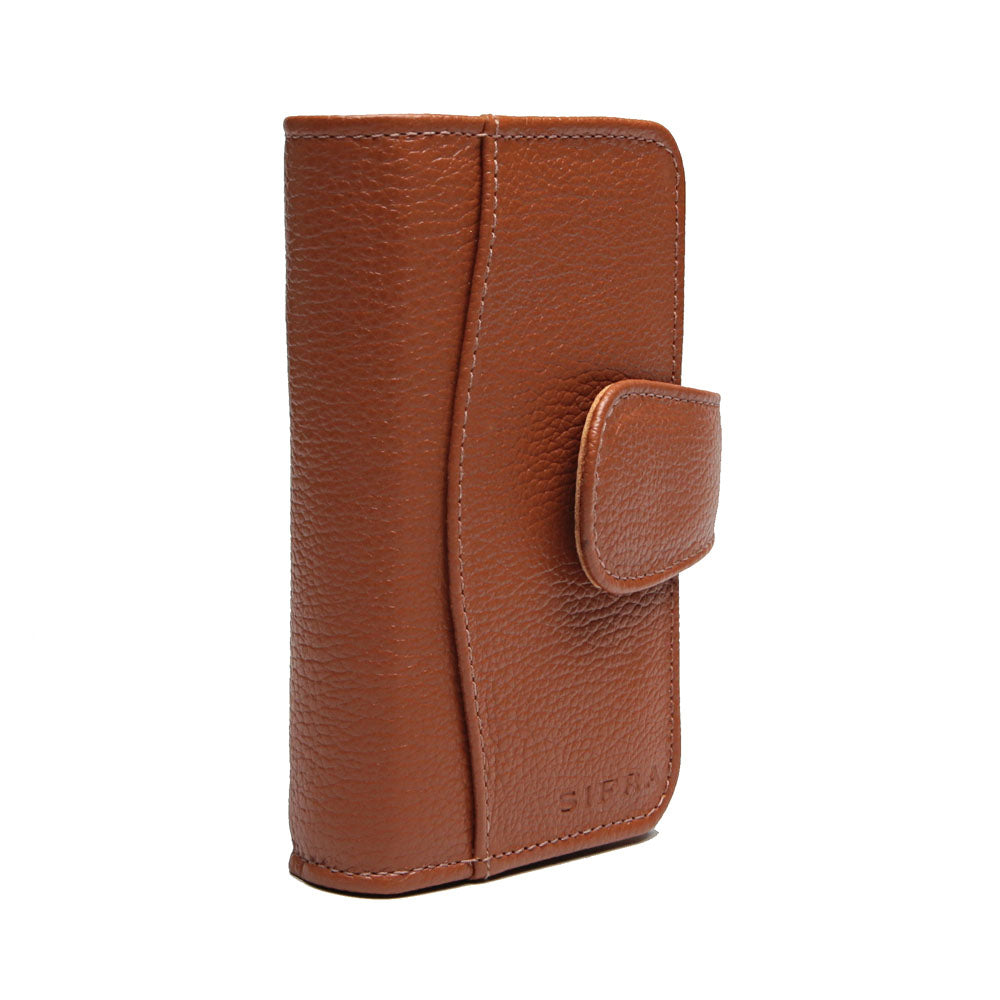 Carteira Feminina Pequena Couro Terracota Luna