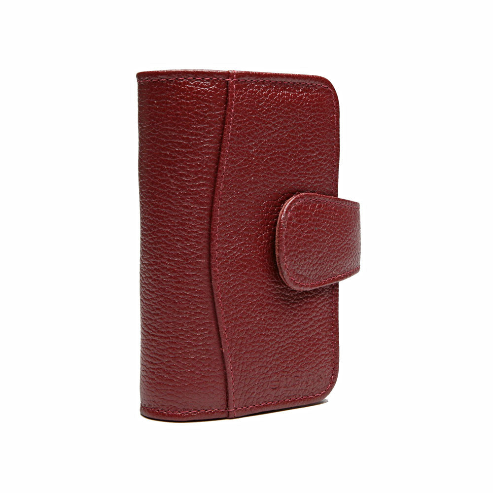 Carteira Feminina Pequena Couro Vermelho Rubi Luna