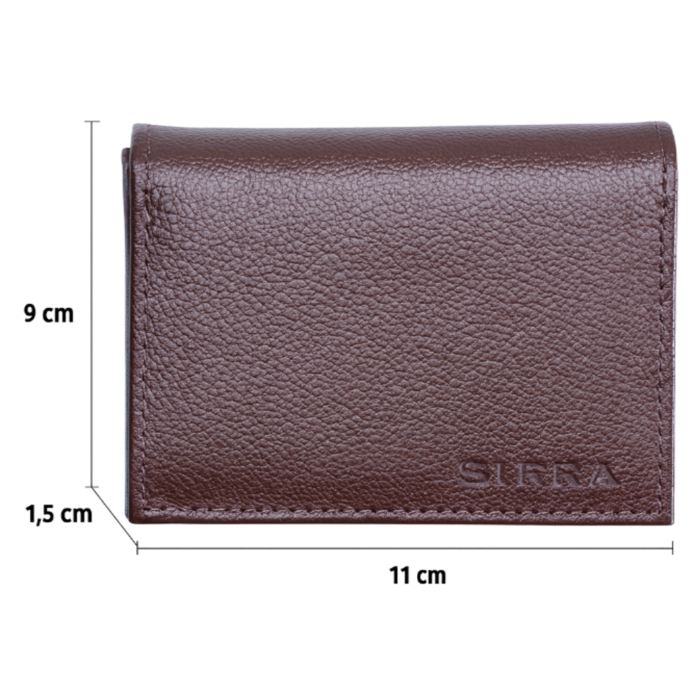 Carteira Masculina Compacta Porta Cnh Couro Marrom