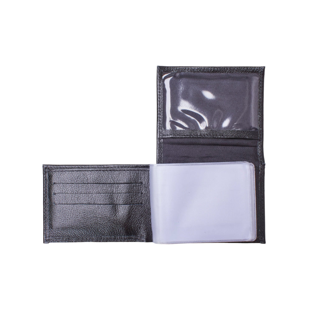 Carteira Masculina Compacta Porta Cnh Couro Preto