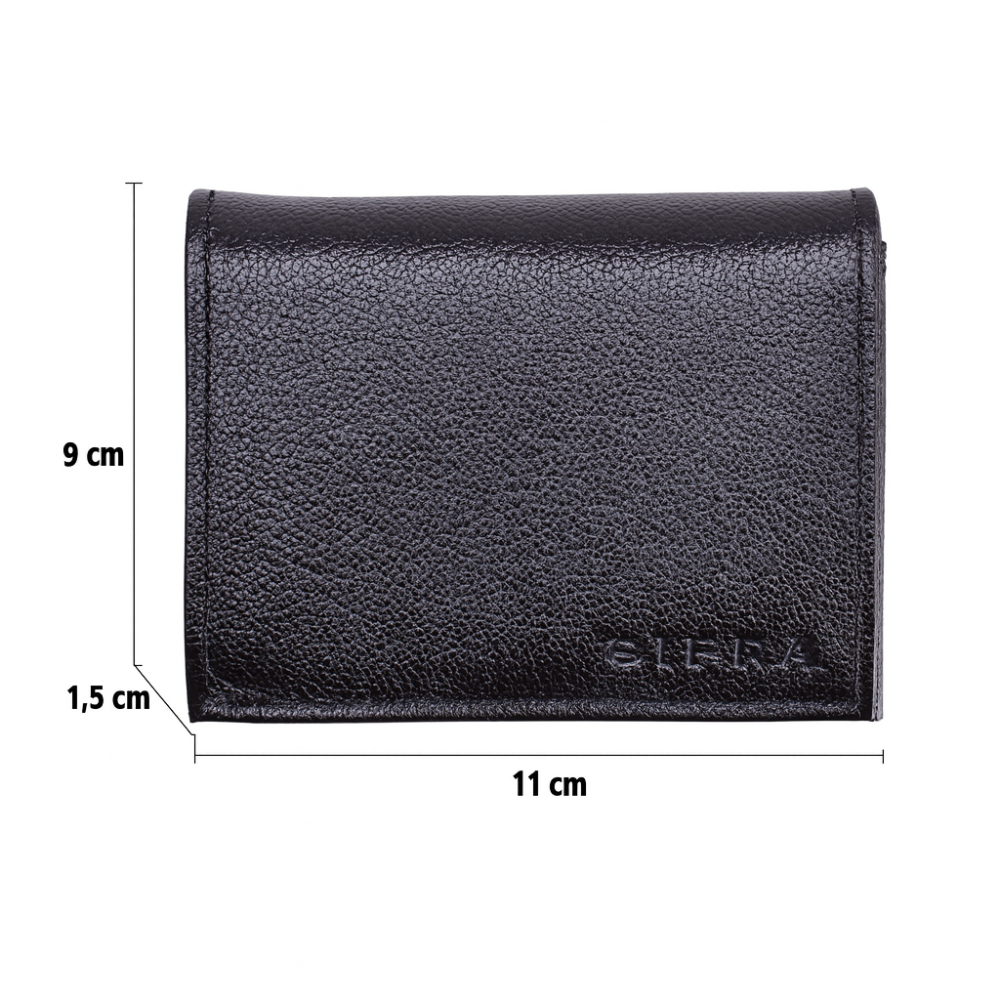 Carteira Masculina Compacta Porta Cnh Couro Preto