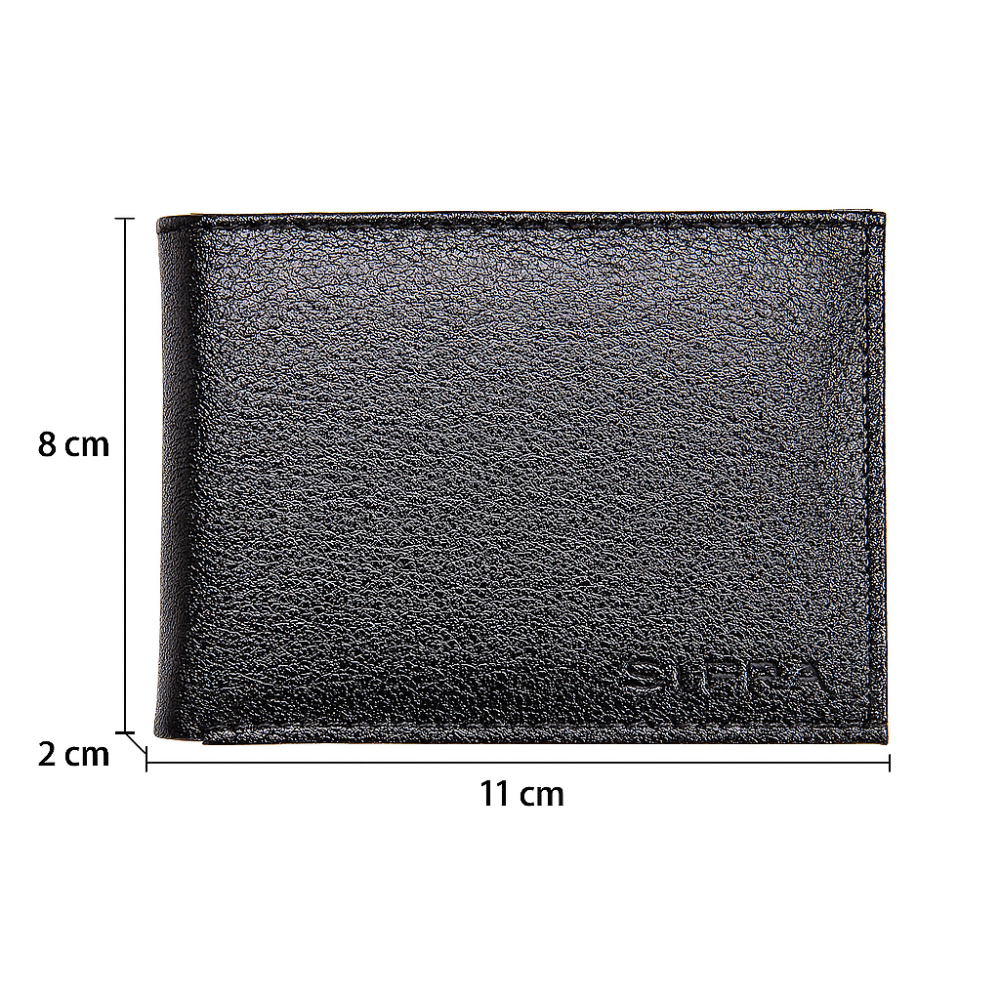 Carteira Masculina Couro Compacta Preto